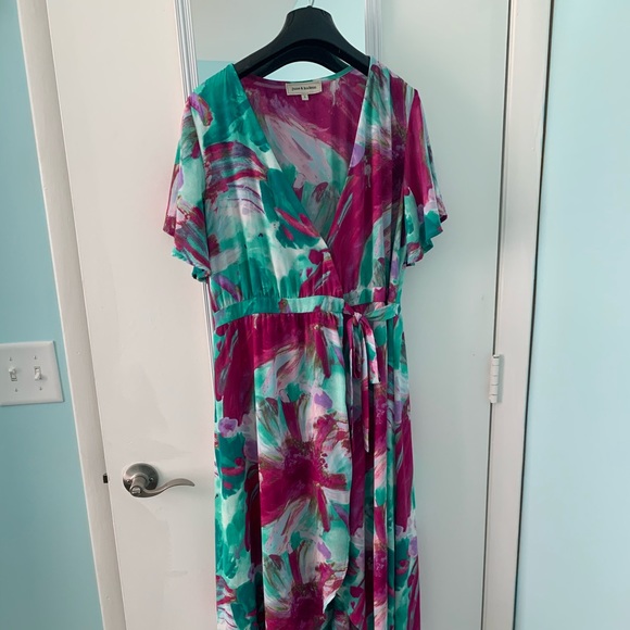 High Low Wrap Dress